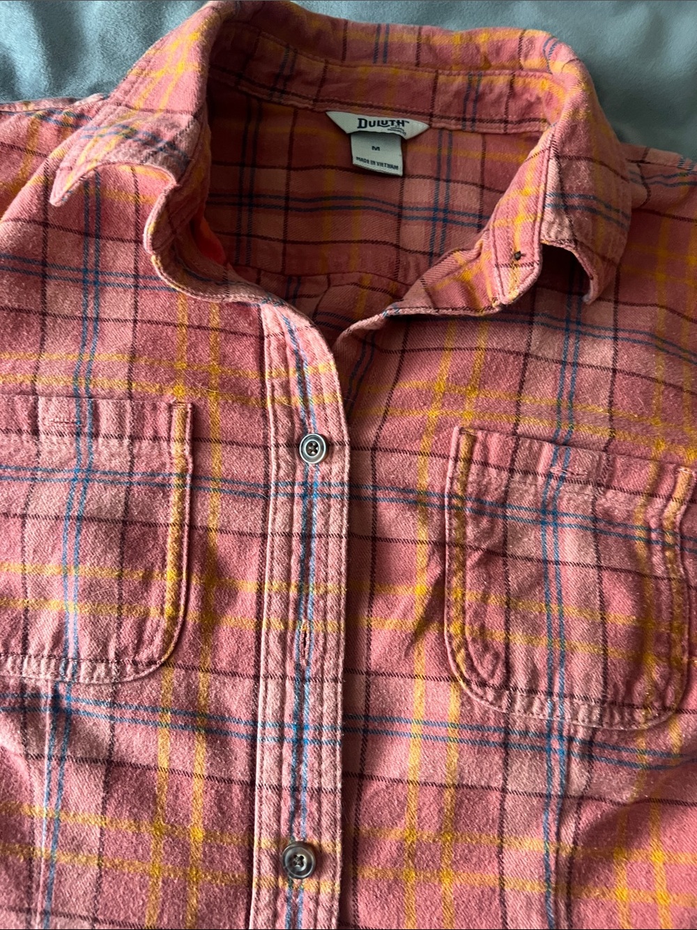 Duluth Trading Co Plaid Button-Down Shirt - Picture 8 of 13